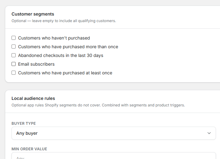 Audience Targeting preview
