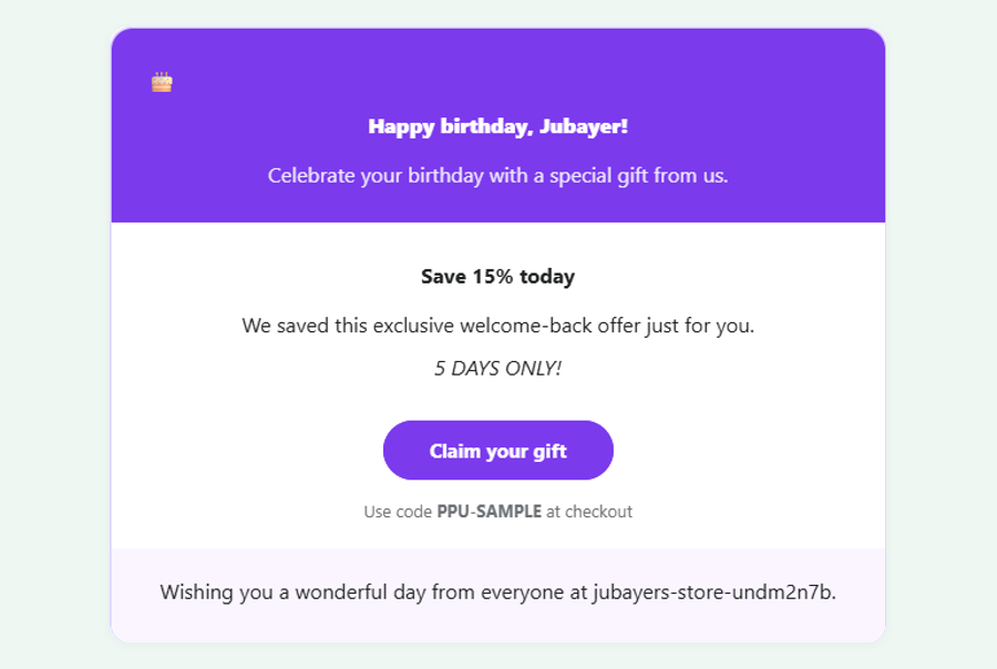 Birthday / Anniversary