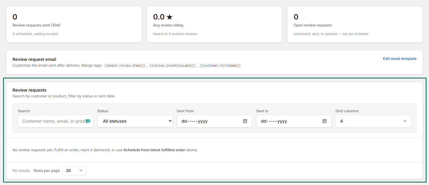 Email sequence delivery and engagement tracking table